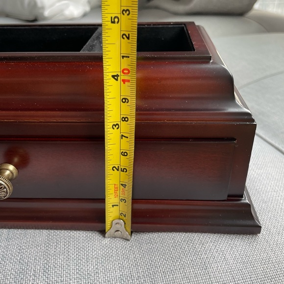 Bombay Wooden Velvet Lined Luxury Jewelry Box - Picture 10 of 12